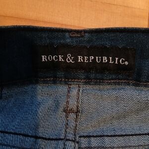 Rock & Republic Indigo Denim Pants.Size 26.Nwt